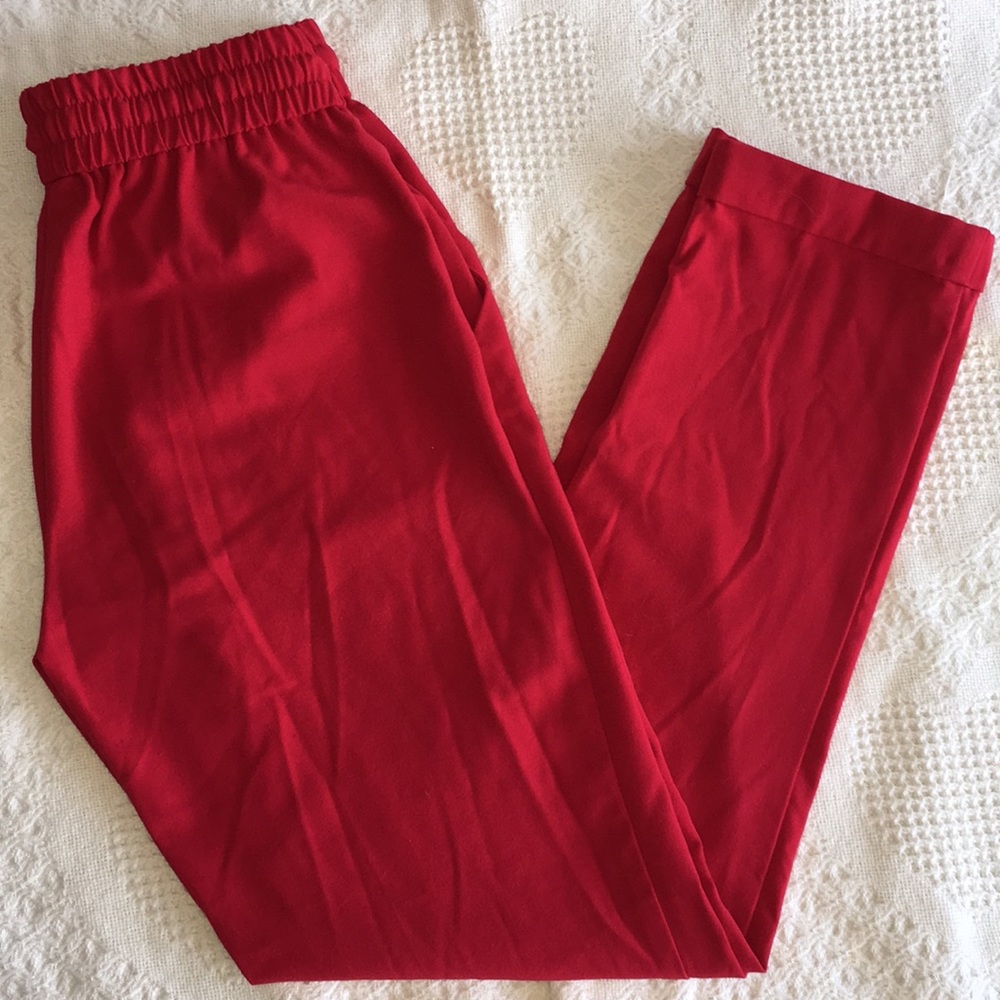New York and Company Red Joggers